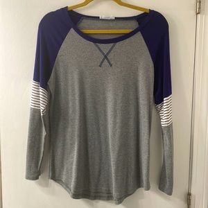 Long sleeve shirt with cute pattern and colors.